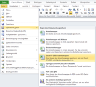 Classic Menü Datei in Excel